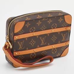 Pre Owned Louis Vuitton Monogram Canvas Soft Trunk Pouch
