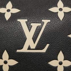 Pre Owned Louis Vuitton Bicolor Monogram Empreinte Leather Double Zip On Strap Pochette