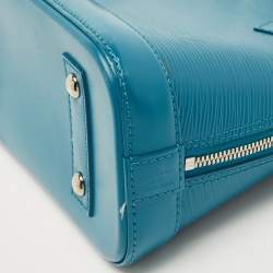 Pre Owned Louis Vuitton Cyan Epi Leather Alma BB Bag