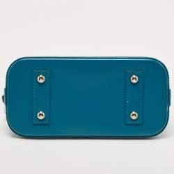 Pre Owned Louis Vuitton Cyan Epi Leather Alma BB Bag