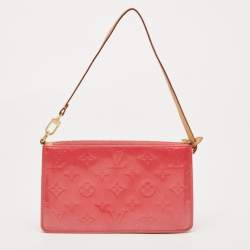 Pre Owned Louis Vuitton Fuschia Monogram Vernis Lexington Pochette 