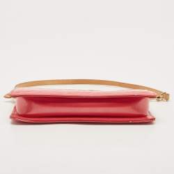 Pre Owned Louis Vuitton Fuschia Monogram Vernis Lexington Pochette 