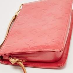 Pre Owned Louis Vuitton Fuschia Monogram Vernis Lexington Pochette 
