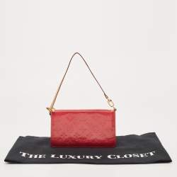 Pre Owned Louis Vuitton Fuschia Monogram Vernis Lexington Pochette 