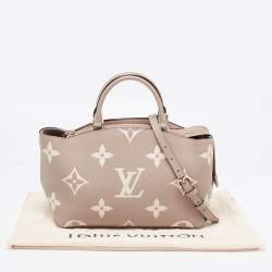 Pre Owned Louis Vuitton Bicolor Monogram Empriente Leather Patit Palais Bag