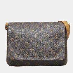 Louis+Vuitton+Musette+Salsa+Damier+Ebene+Crossbody+GM+Brown+Canvas