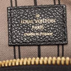 Pre Owned Louis Vuitton Black Monogram Impreinte Leather Speedy 25 Bandouliere Bag