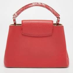مملوكة مسبقًا Louis Vuitton Red Taurillon Leather Capucines BB Bag