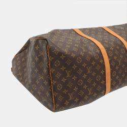 Louis Vuitton Brown Monogram Canvas Keepall 55 Bag