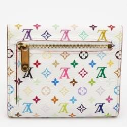 Louis Vuitton White Monogram Multicolore Canvas Joey Wallet