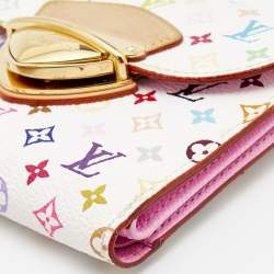 Louis Vuitton White Monogram Multicolore Canvas Joey Wallet