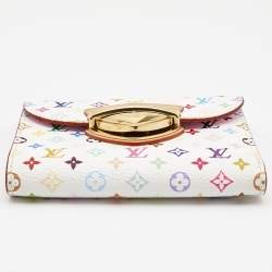 Louis Vuitton White Monogram Multicolore Canvas Joey Wallet