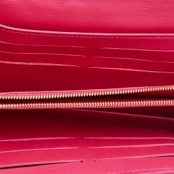 Louis Vuitton Rose Freesia Leather New Wave Long Wallet