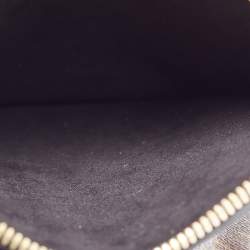 Pre Owned Louis Vuitton Brown Monogram Coated Canvas Noe Fringe Crossbody Bag
