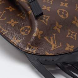 Pre Owned Louis Vuitton Brown Monogram Coated Canvas Noe Fringe Crossbody Bag