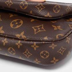 Pre Owned Louis Vuitton Khaki Monogram Canvas Multi Pochette Accessories Bag