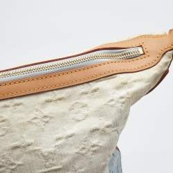 Pre Owned حقيبة لوي فيتون صنبروست إصدار محدود دنيم مونوغرامي أخضر اومبري متوسطة 