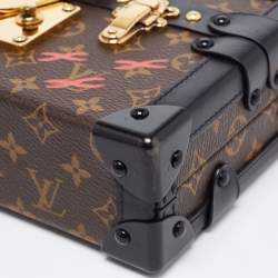 Pre Owned Louis Vuitton Black Monogram Canvas Petite Malle Bag