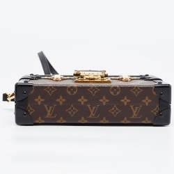 Pre Owned Louis Vuitton Black Monogram Canvas Petite Malle Bag