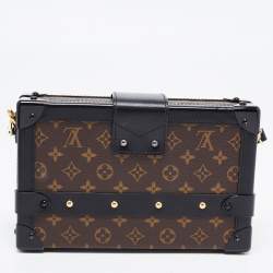 Pre Owned Louis Vuitton Black Monogram Canvas Petite Malle Bag