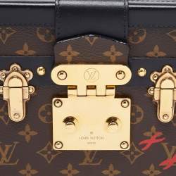 Pre Owned Louis Vuitton Black Monogram Canvas Petite Malle Bag