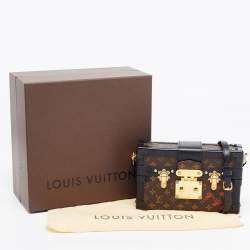 Pre Owned Louis Vuitton Black Monogram Canvas Petite Malle Bag