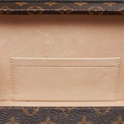 Pre Owned Louis Vuitton Black Monogram Canvas Petite Malle Bag