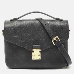 Louis Vuitton Black Monogram Empriente Leather Pochette Metis Bag