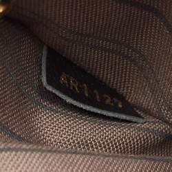 Pre Owned Louis Vuitton Black Monogram Empriente Leather Pochette Metis Bag