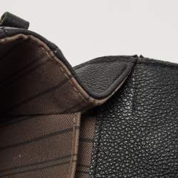 Pre Owned Louis Vuitton Black Monogram Empriente Leather Pochette Metis Bag