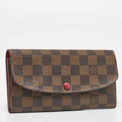 Louis Vuitton Damier Ebene Canvas Emilie Wallet