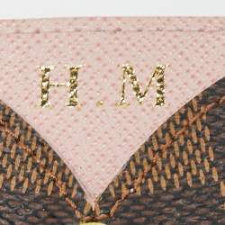 Pre Owned Louis Vuitton Damier Ebene Caissa Card Holder
