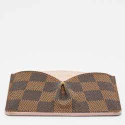 Pre Owned Louis Vuitton Damier Ebene Caissa Card Holder