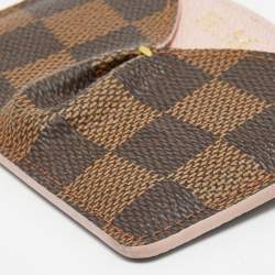 Pre Owned Louis Vuitton Damier Ebene Caissa Card Holder