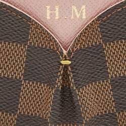 Pre Owned Louis Vuitton Damier Ebene Caissa Card Holder