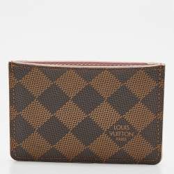Pre Owned Louis Vuitton Damier Ebene Caissa Card Holder