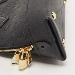 Pre Owned Louis Vuitton Black Monogram Empreinte Leather BB Neo Alma Bag