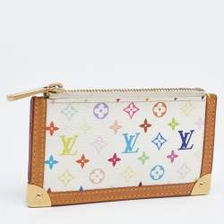 Louis Vuitton White Monogram Multicolore Canvas Key Pouch