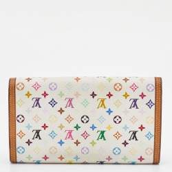 Louis Vuitton White Monogram Multicolored Canvas Porte Tresor International Wallet