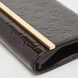 Pre Owned Louis Vuitton Amarante Monogram Vernis Ana Clutch Bag