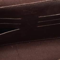 Pre Owned Louis Vuitton Amarante Monogram Vernis Ana Clutch Bag