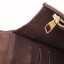 Pre Owned Louis Vuitton Amarante Monogram Vernis Ana Clutch Bag