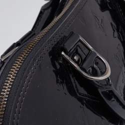 Pre Owned Louis Vuitton Black Magnetique Monogram Vernis Alma PM Bag
