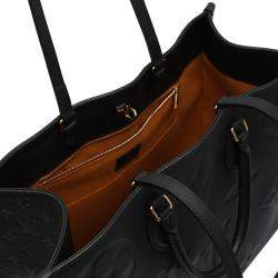 Pre Owned Louis Vuitton Black Monogram Empreinte Leather On The Go GM Bag