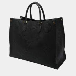 Louis Vuitton Teddy Onthego GM Calfskin Monogram Shoulder Bag Black