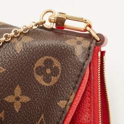 Pre Owned Louis Vuitton Cherry Monogram Canvas Pallas Chain Clutch