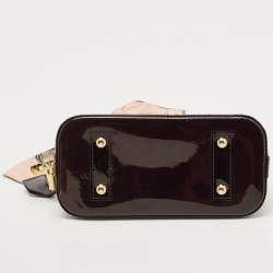 Pre Owned Louis Vuitton Amarante Monogram Vernis Alma BB Bag