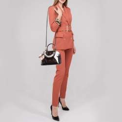 Pre Owned Louis Vuitton Amarante Monogram Vernis Alma BB Bag