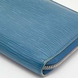 Louis Vuitton Cyan Epi Leather Zippy Wallet