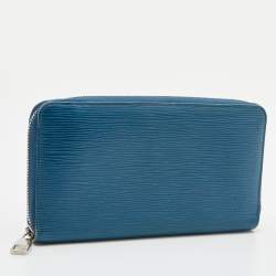 Louis Vuitton Cyan Epi Leather Zippy Wallet